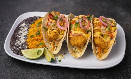 Dinner for 2 –Chicken Fajita  Combo with Rice, Beans Salad & Drinks'' - Picante Habanero Mexican Grill
