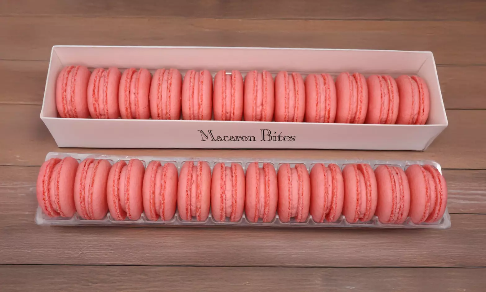 24-Count Macaron Bites Strawberry Macarons - French Macarons - Primary Image