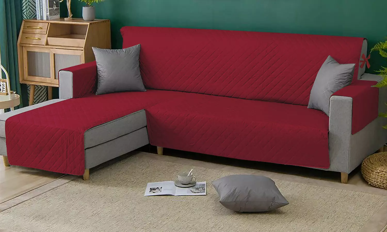 Copridivano con penisola Simple