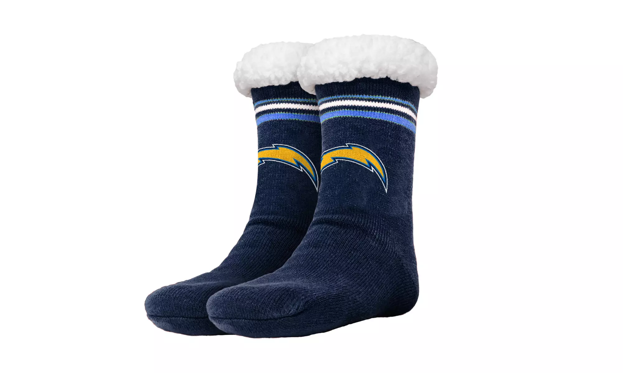 Forever Collectibles Women's NFL Footy Sherpa Sock Slippers