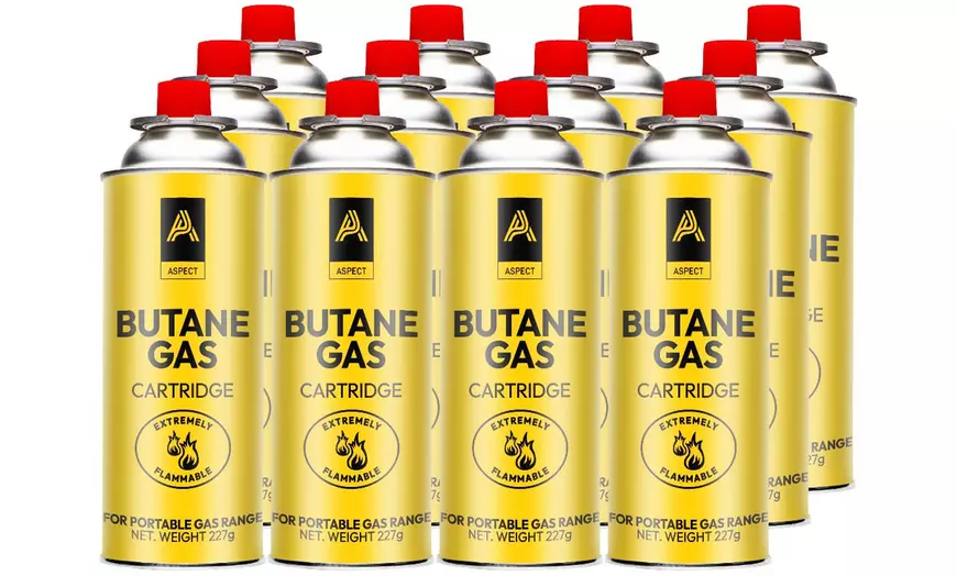 Image 1: 4, 8, 12 or 28 Pack Butane Gas Cartridges - Camping, Cooking, Heating