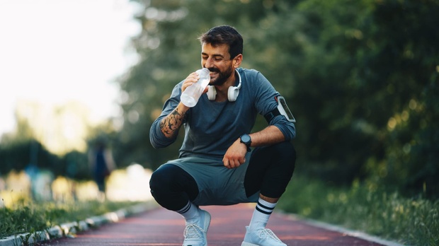 Man with focused energy