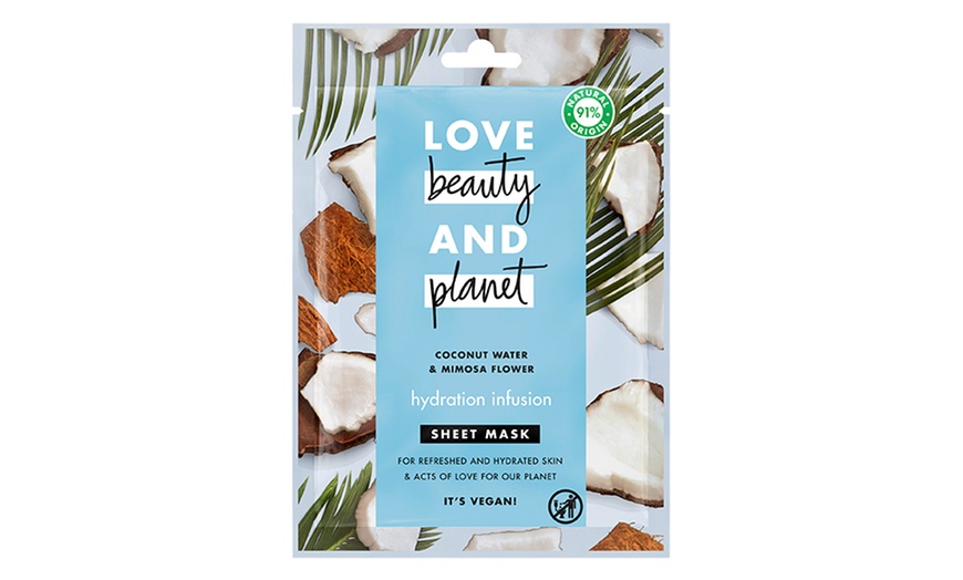 Image 1: Love Beauty and Planet Hydration Infusion Sheet Masks