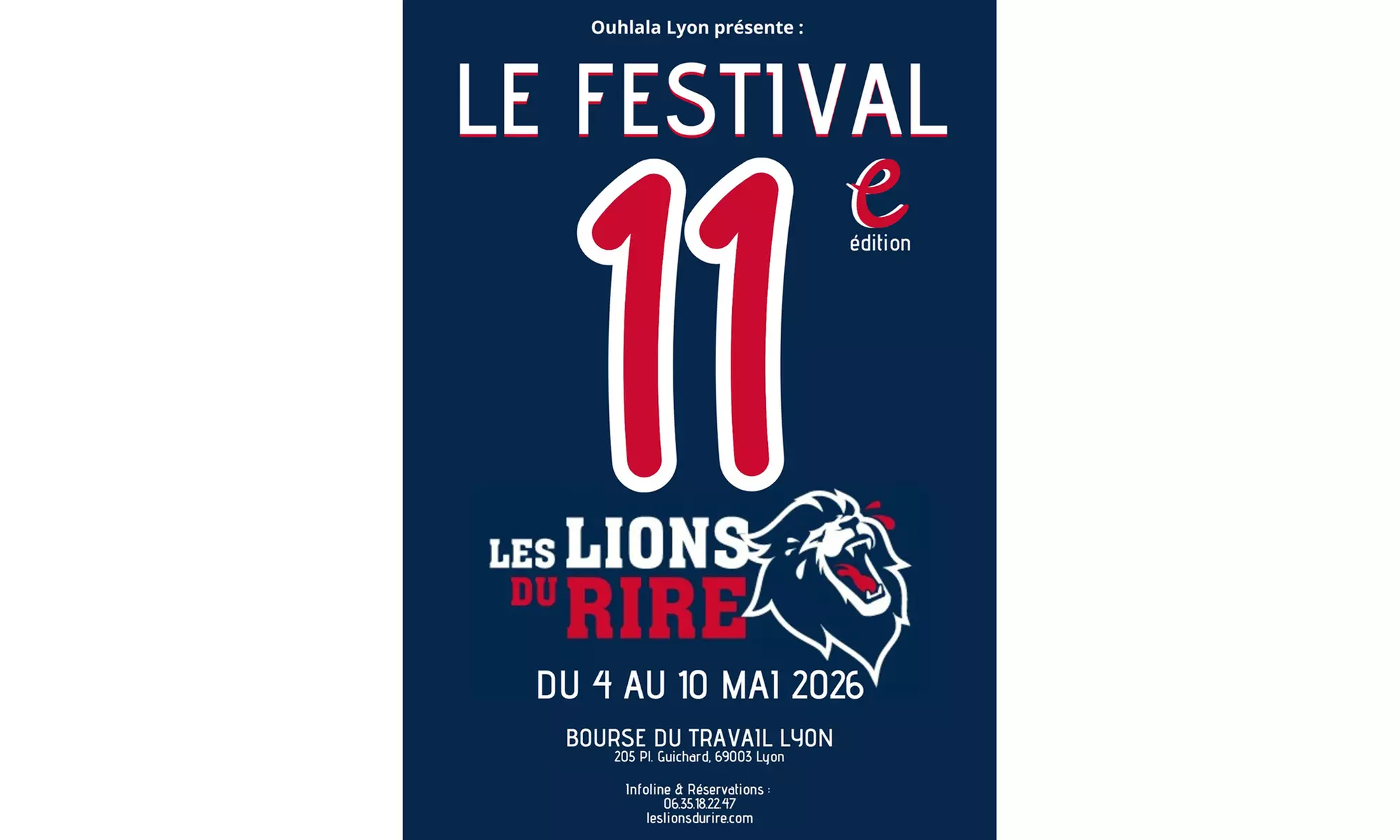 Festival "Les Lions du Rire" : le meilleur de l’humour à Lyon en 2026