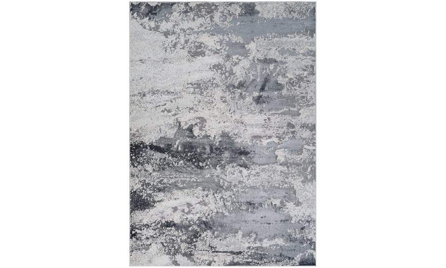 Image 39: Modern Abstract Emperor Contemporary Thick Rug