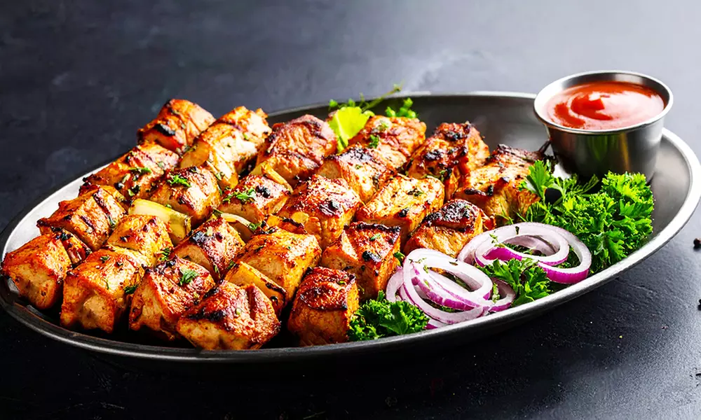 Experience Authentic Flavors: Shish Kebab Tray Set for 4-6 People or 10-12 People at Kabob Place (Up to 20% Off) - Primary Image