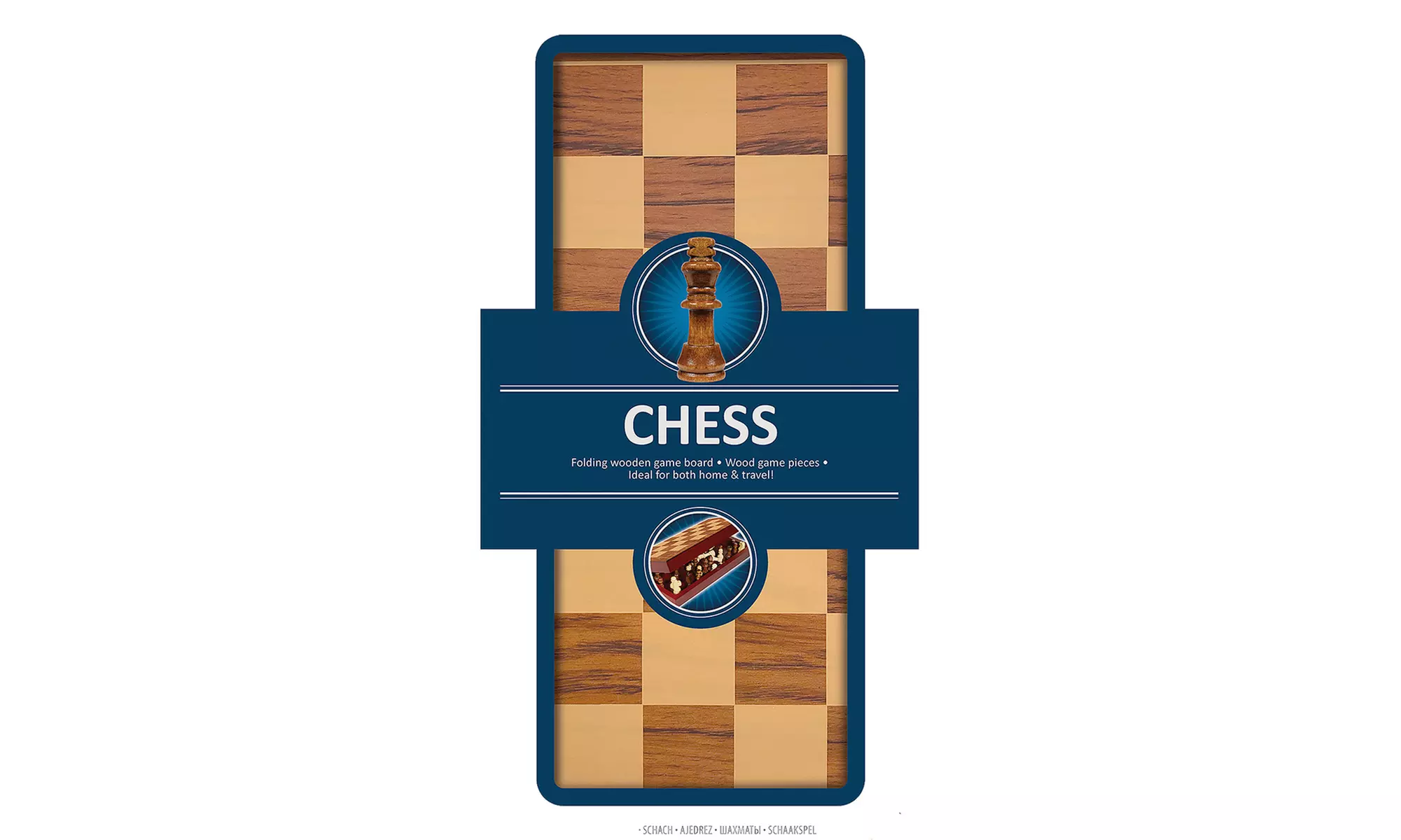 Jeu d’échecs pliable en bois avec 32 jetons, spécial pour les voyages par WDK Partner - Image 3