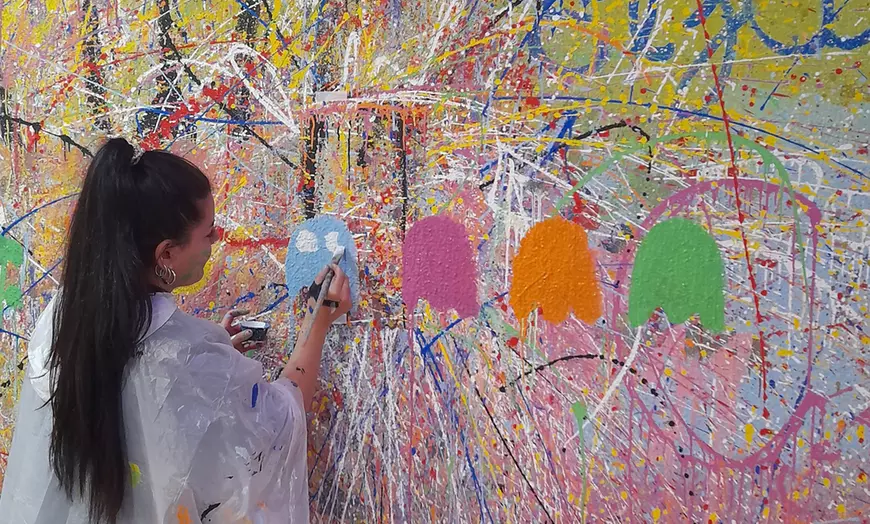 Image 1: Sesión de pintura Salpicarte para 1 o 2 personas, 1 hora de arte libre
