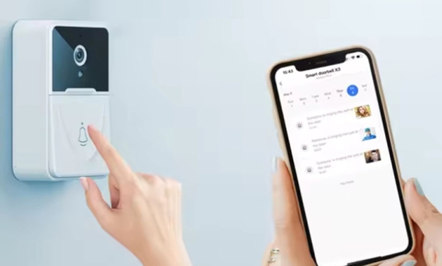 Image 1: Wireless Smart Doorbell