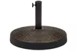 Round 55lb Wicker Style Resin Patio Umbrella Base Stand - Second Medium