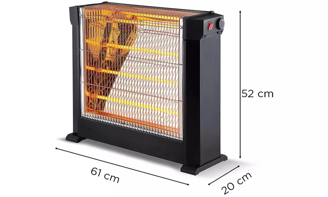 Radiateur à quartz à infrarouge d'une puissance de 1800 watts, livraison offerte - Second Medium