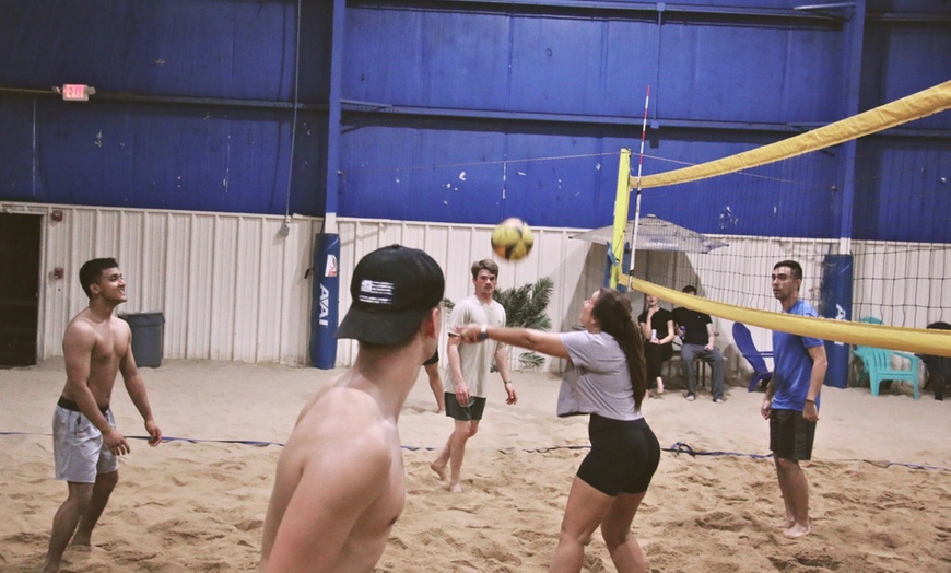 Image 2: Join Indoor Beach Volleyball Fun: Open Play Packs Available
