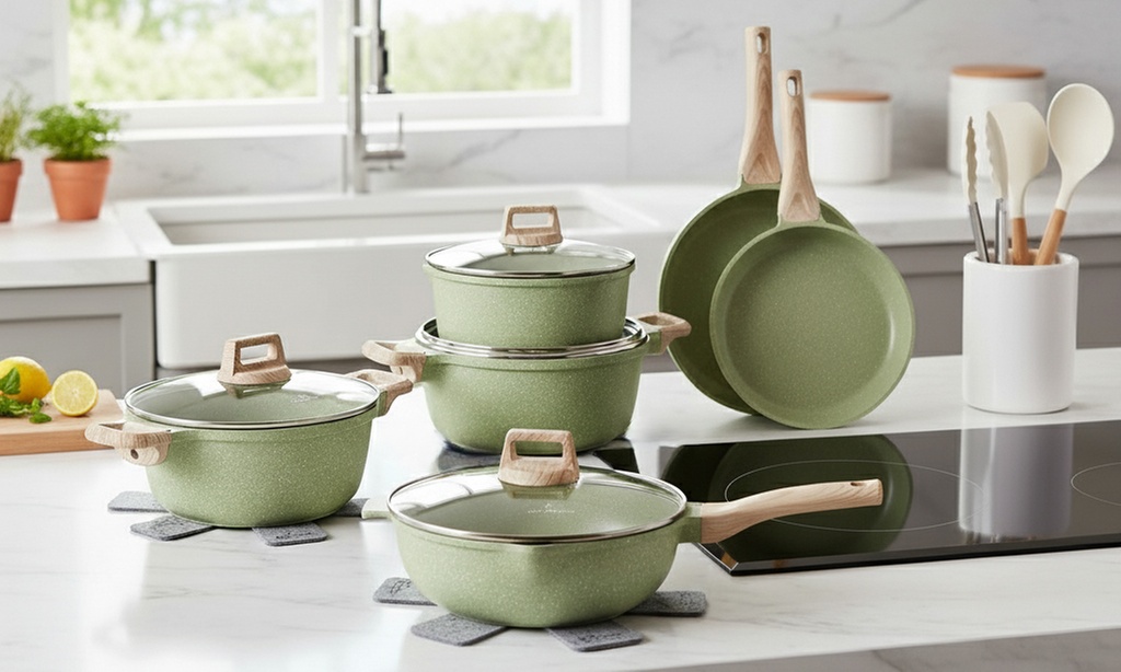 Set de cocina de 15 piezas antiadherente Just Perfecto