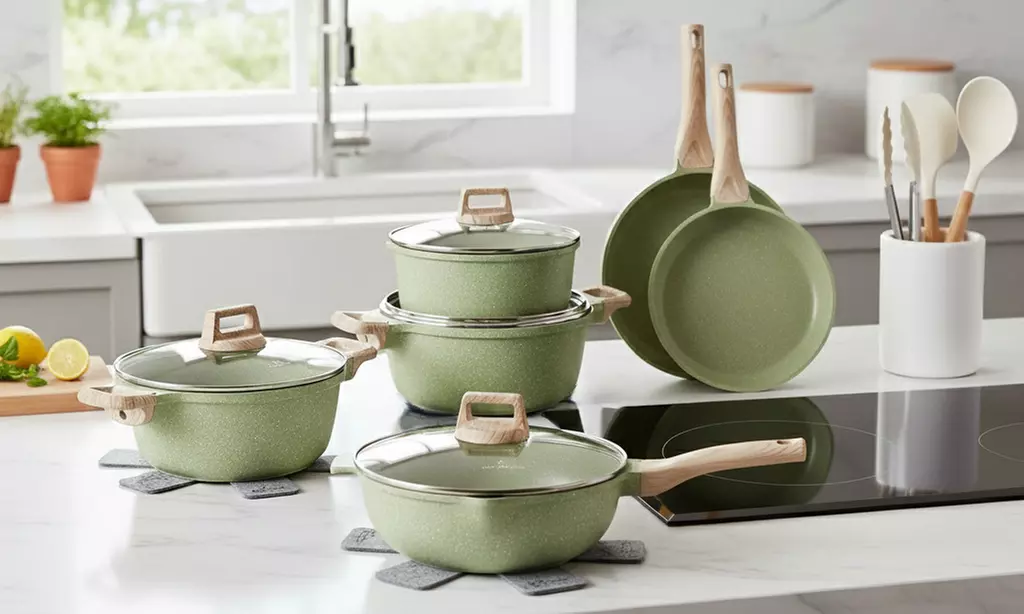 15-teiliges Kochgeschirrset mit Antihaftbeschichtung