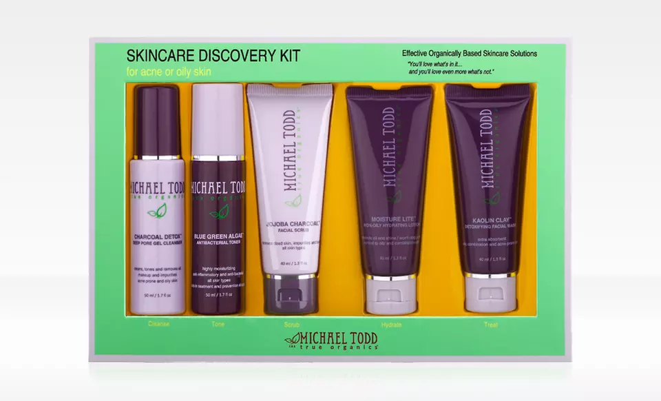 MICHAEL TODD True Organics Acne or Oily Skin Kit﻿ Organic Discovery Collection - Primary Image
