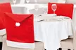 4x oder 8x Weihnachtliche Stuhlhussen in Rot/Weiß - Second Medium