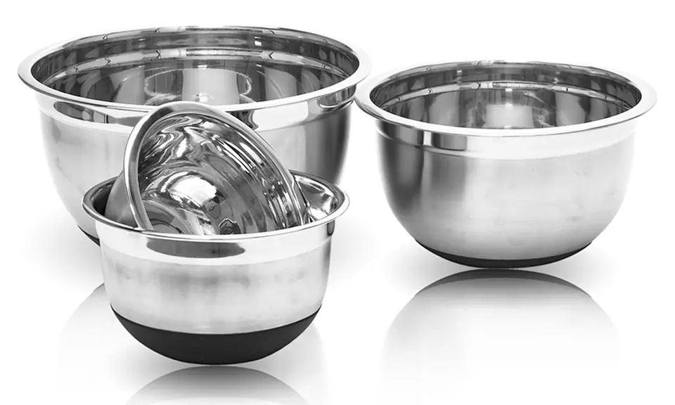 4-Piece Stainless Steel Mixing Bowl Set - Primary Image