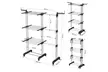 Black or Blue Four-Tier Foldable Laundry Dryer Rack Indoor or Outdoor - Second Medium