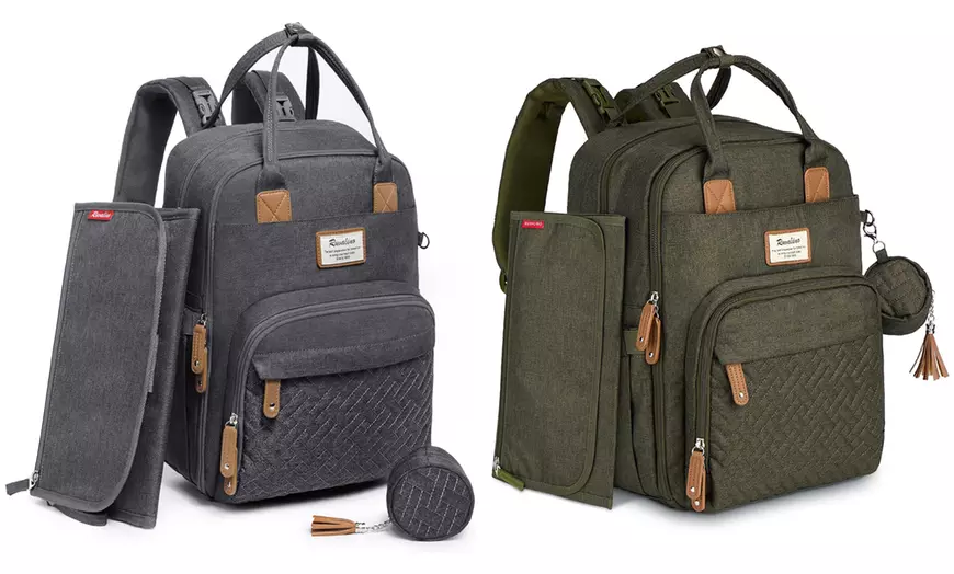 Image 1: Ruvalino Baby Changing Backpack