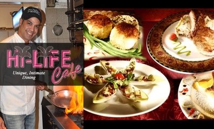 $20 for $45 Worth of New American Fare and Drinks at Hi-Life Café in Fort Lauderdale - Primary Image