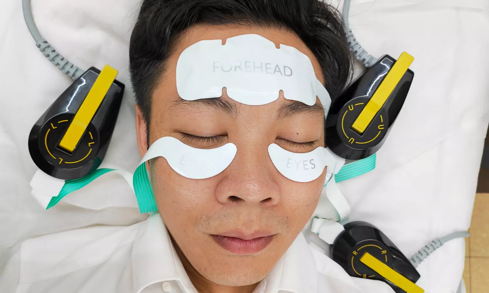 EMS Face Muscle Lift for Under Eye, Double Chin, Or Face Lift Non-Surgical with Bonus Cryo-Cooling Therapy Up to 64% Off - Primary Image