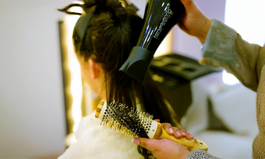 Image 10: Manicure & Pedicure Packages with Gelish & Hair Wash + Blow-Dry 