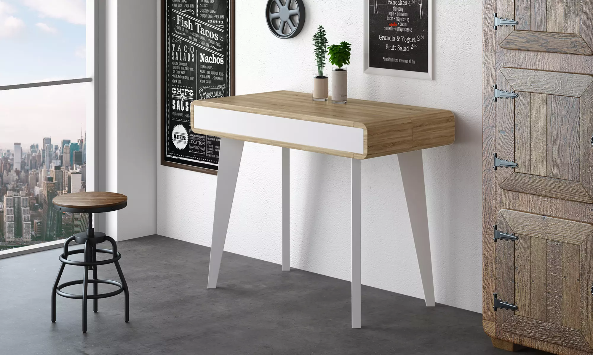 Table à manger extensible Nordic Curve - Second Medium