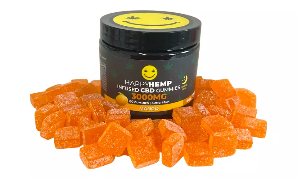 Happy Hemp Infused CBD Gummies for Sleep - Broad Spectrum CBD Gummies