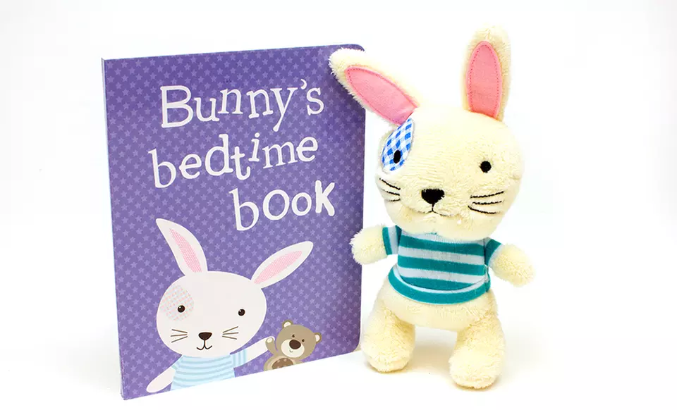 Little Learner 2-Piece Snuggle Bunny Book and Plush Toy Set - Primary Image
