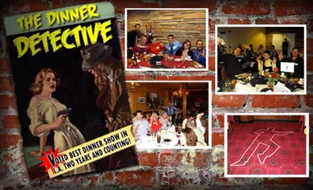 $39 Admission to The Dinner Detective Interactive Murder Mystery Dinner Show ($69 Value). Buy Here for Friday, 4/16/10, at 7:45 p.m. See Below for Additional Dates and Times. - Primary Image