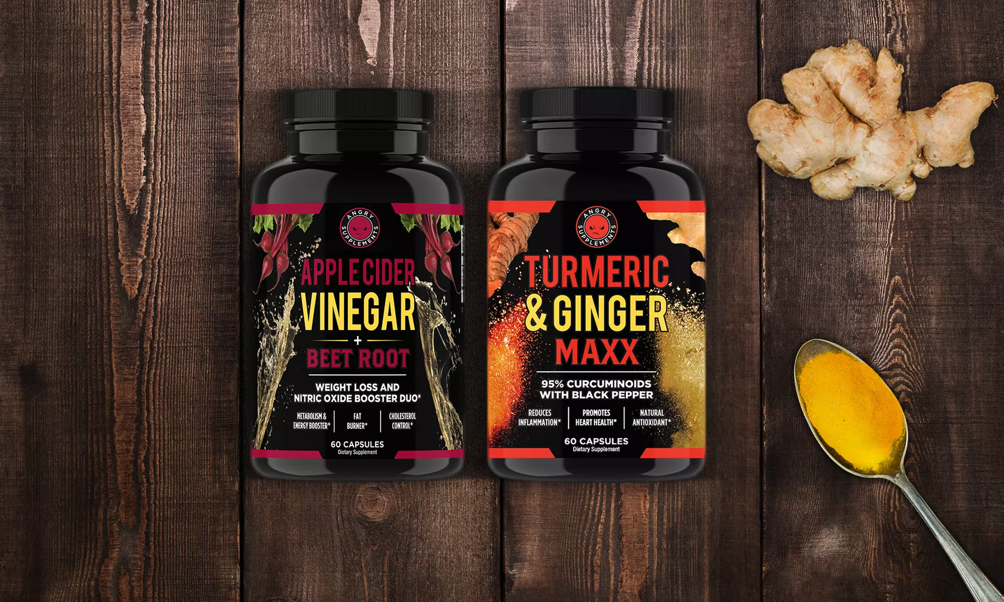 Apple Cider Vinegar with Beet Root and Turmeric Ginger Maxx 4-Pack 