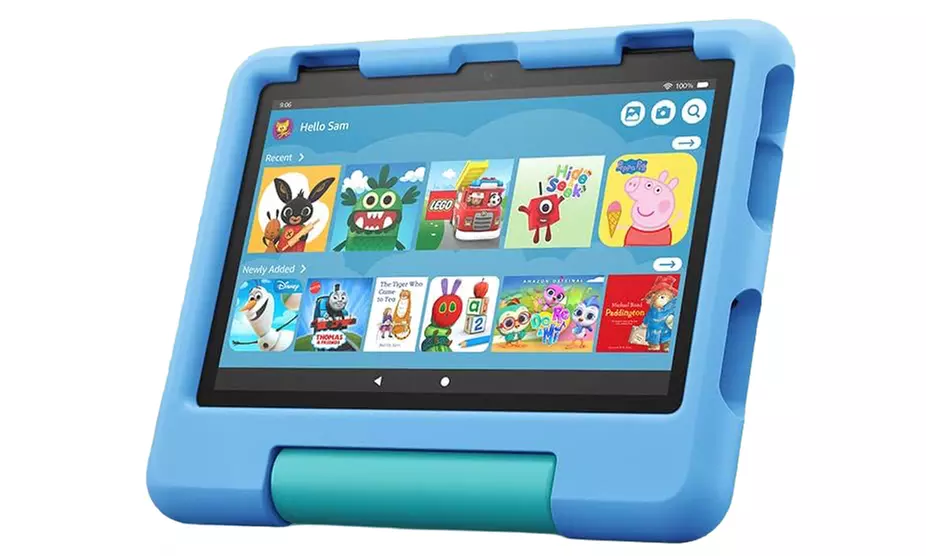 Amazon Fire HD 8 Kids Tablet (2022) - 8'' HD, 32GB with Blue Kid-Proof Case Ages 3-7