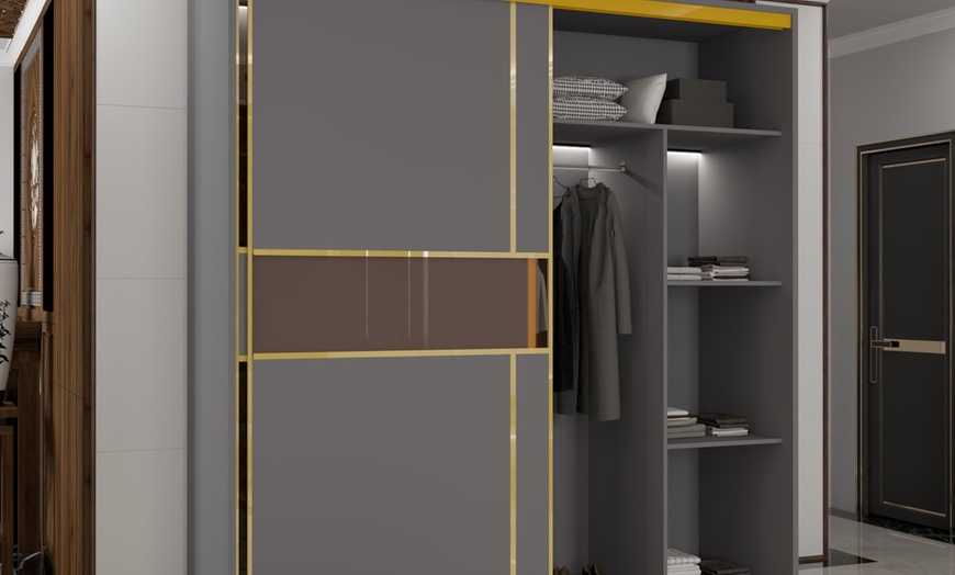 Image 7: Sliding Wardrobes 4U Sliding Double Door Wardrobe