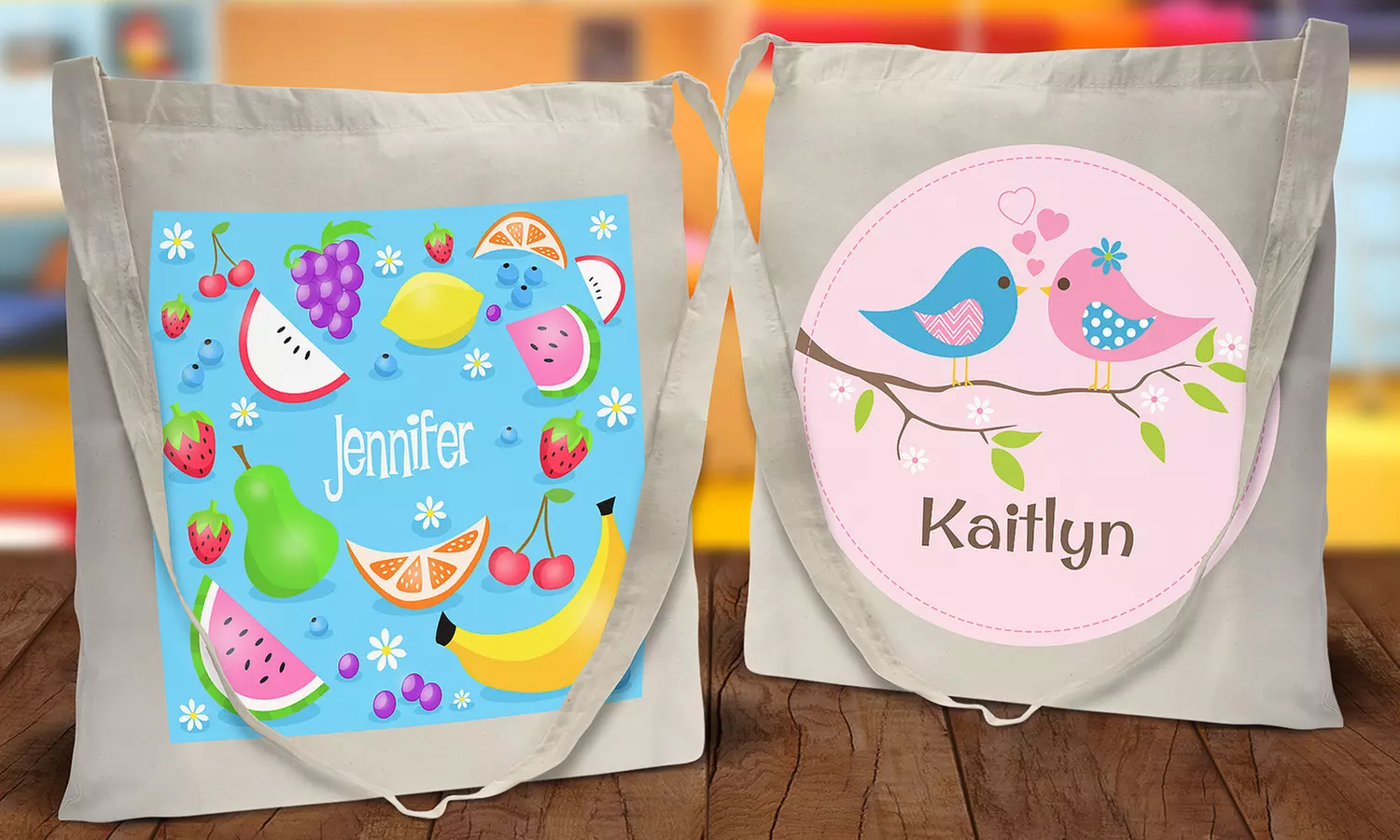 Personalized Kids' Canvas Tote Bag or Drawstring Bag from Dinkleboo (Up to 60% Off)  - Second Medium