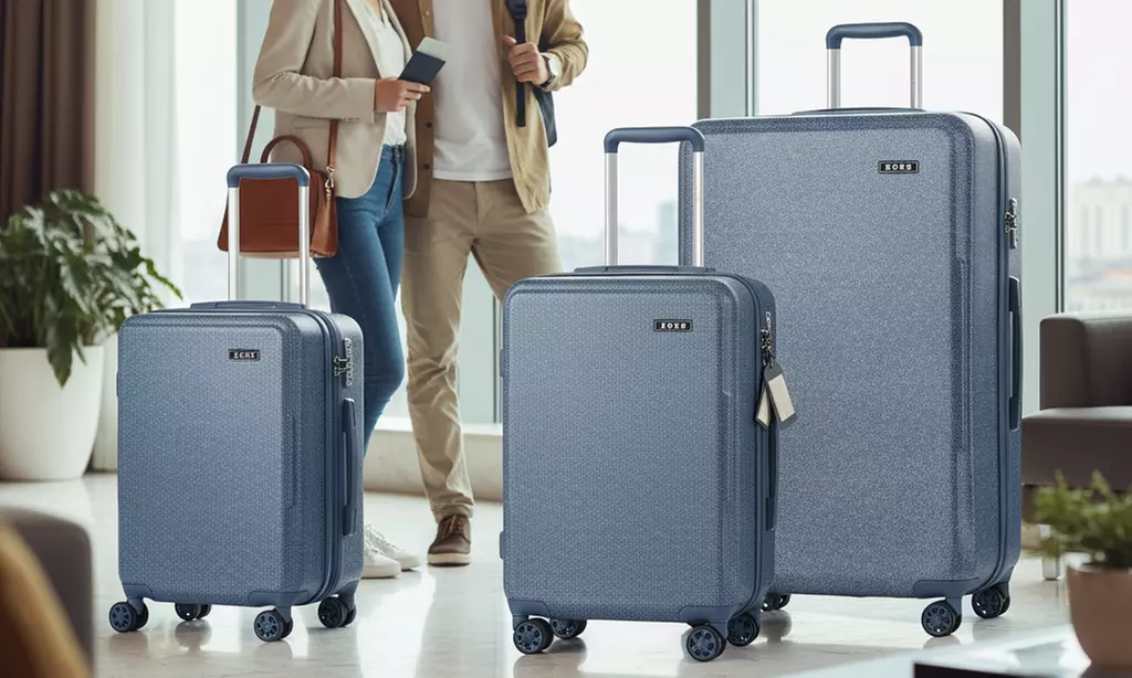 1x oder 3x KONO Hartschalen-Reisekoffer