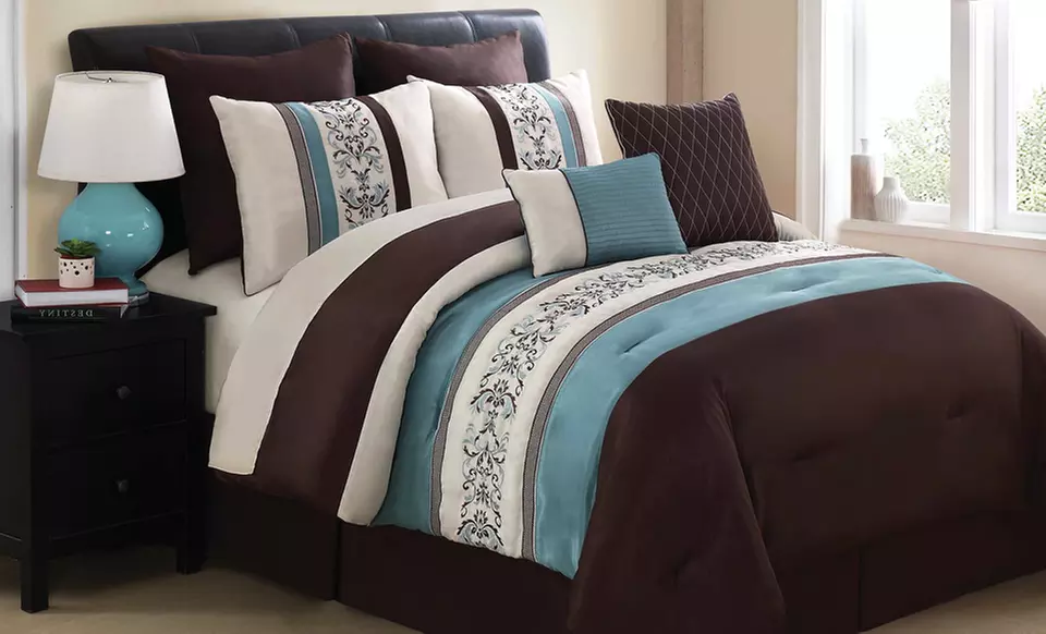 8-Piece Comforter Set in Queen or King from $59.99–$69.99. Multiple Designs Available. Free Returns. - Second Medium