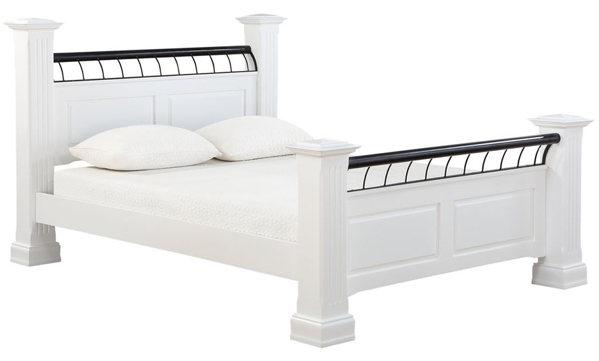 Image 2: Oakdale Solid Wooden Bed Frame