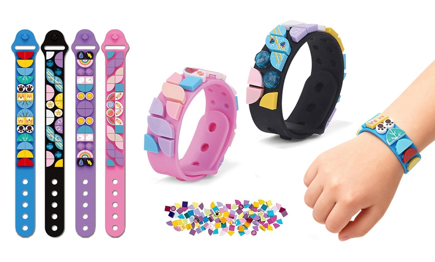 Image 1: DIY Dots Cartoon Building Blocks Bracelets