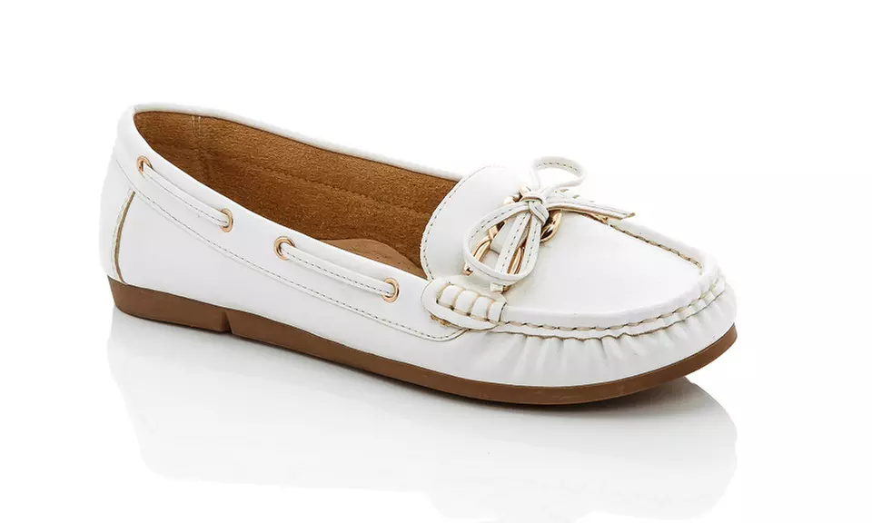 Lady Godiva Women's Boat Shoes With Buckle - Second Medium
