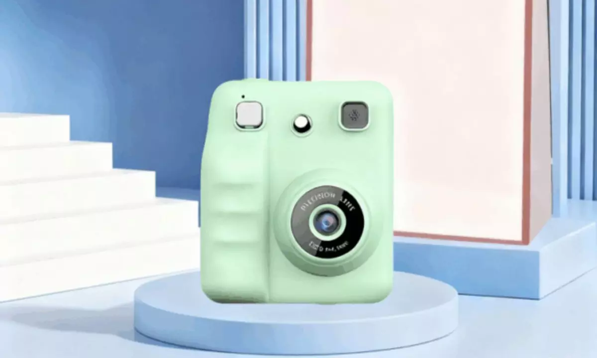 Kids Polaroid Cameras, Assorted Colours with Memory Card and Paper