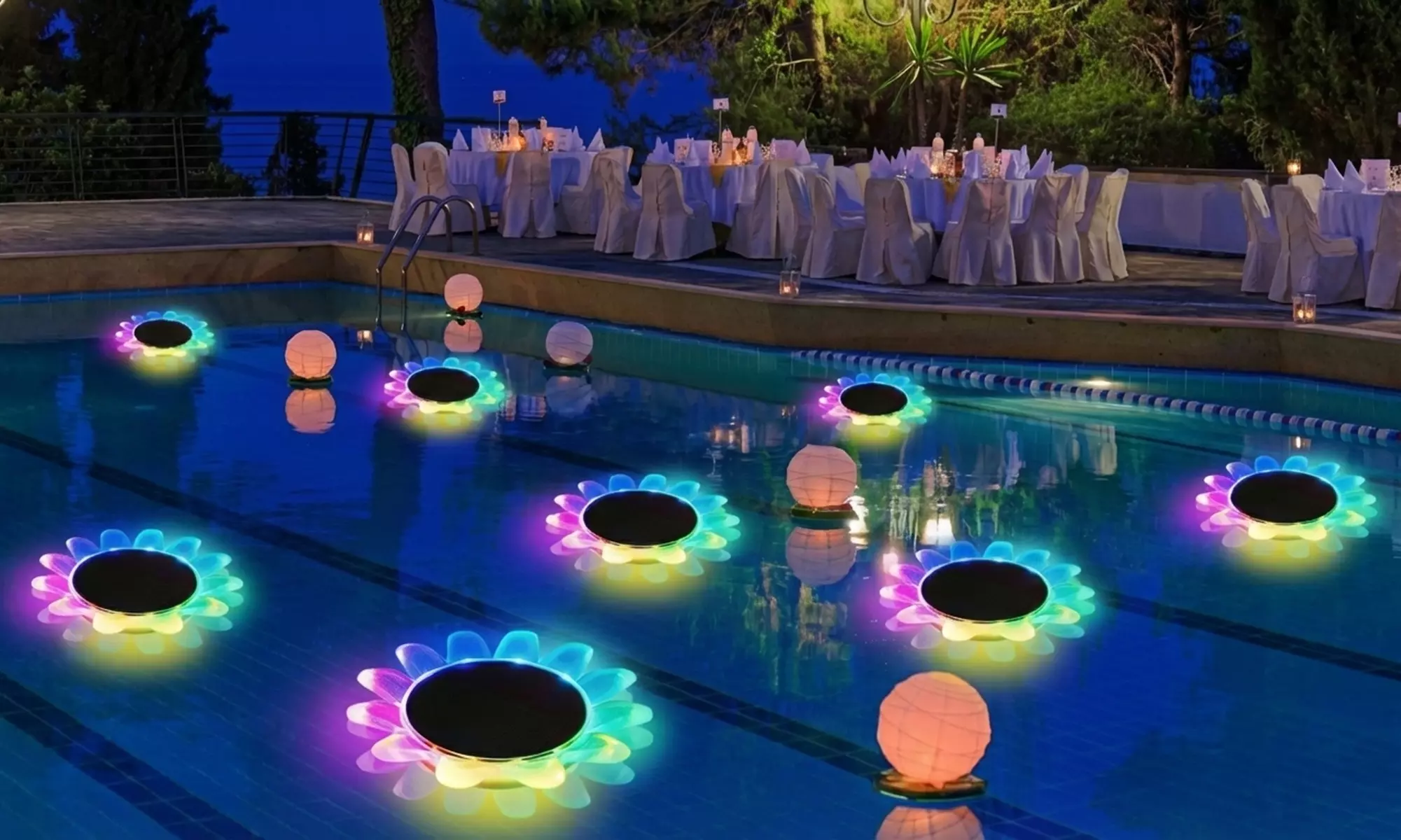 Solar Floating RGB Pool Light with Remote Control