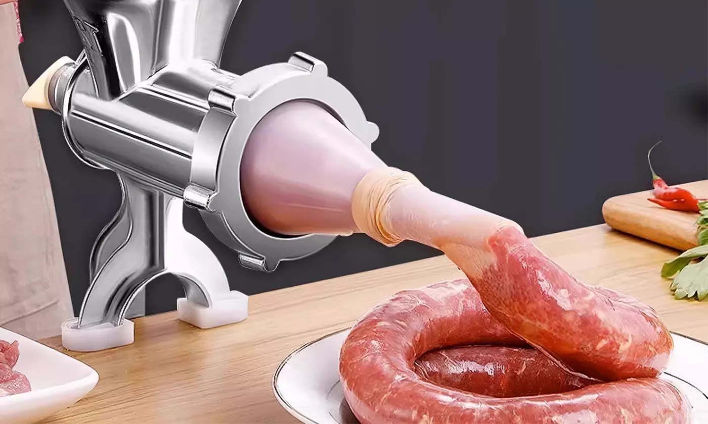 iMounTEK Heavy-Duty Manual Meat Grinder with Sausage Maker