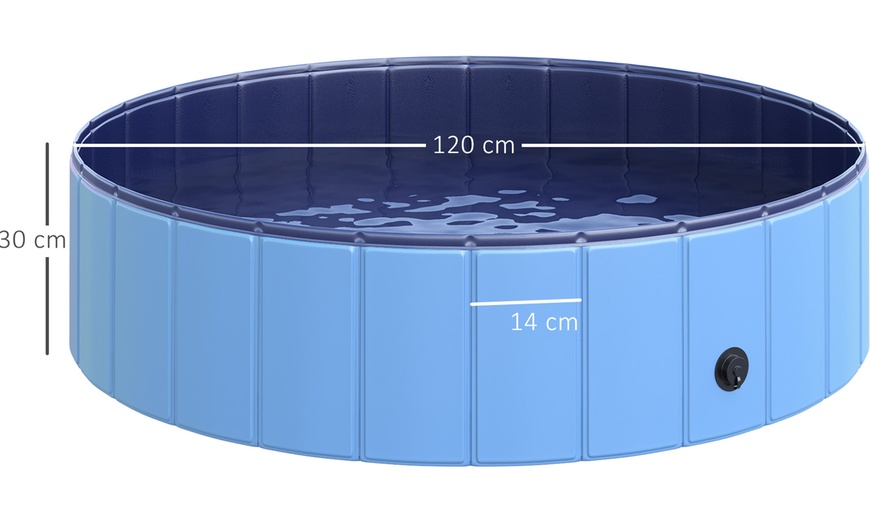 Image 25: PawHut Round Pet Paddling Pool in Various Sizes