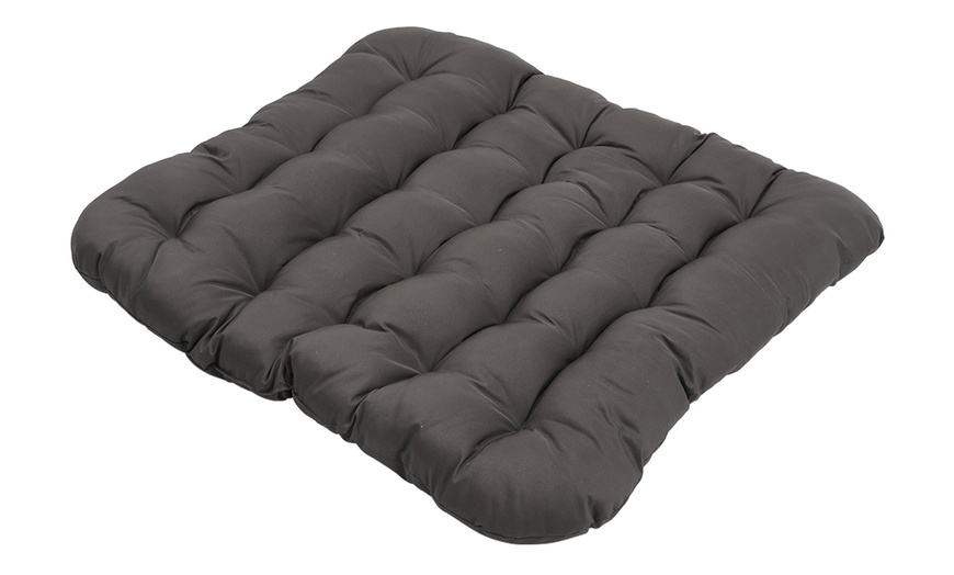 Image 36: Outdoor Cosy Rattan-Effect Hanging Egg Chair with Cushion