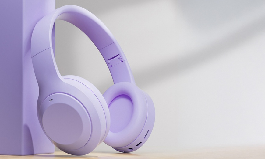 Image 2: Foldable Stereo Wireless Bluetooth Headset