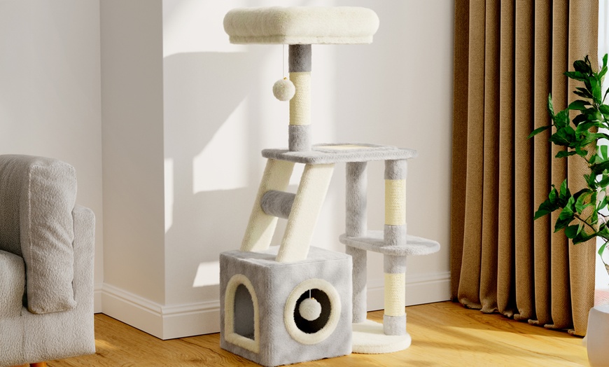 Image 3: Meerlaagse grijze kattenboom