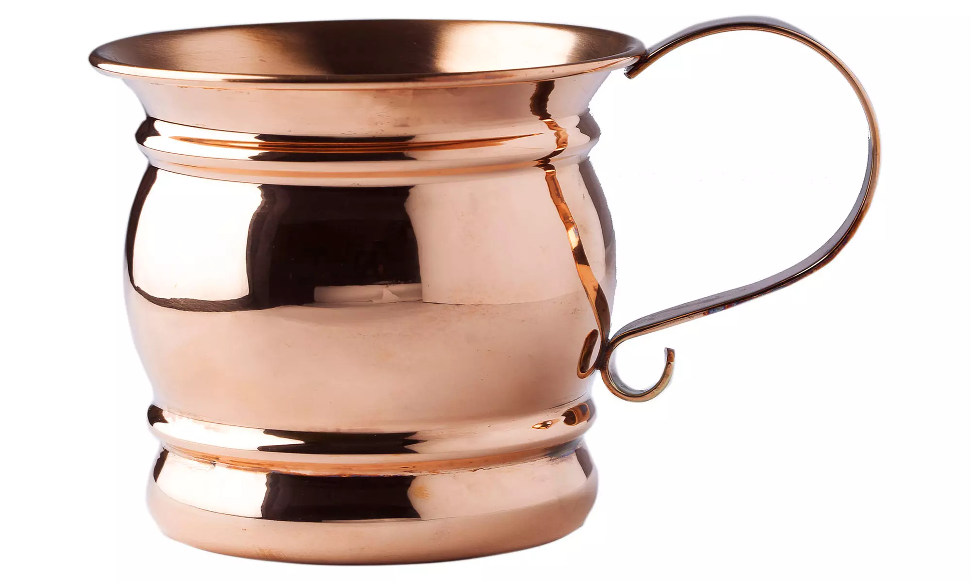 Solid Copper 16 Oz. Moscow Mule Mugs with Flat Handles (2-Pack) - Image 2