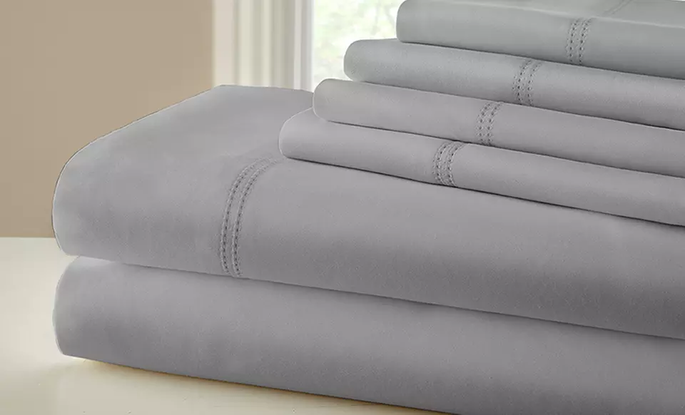 1,000 Thread-Count Egyptian Cotton Rich 6-Piece Sheet Set. Multiple Options Available. - Primary Image