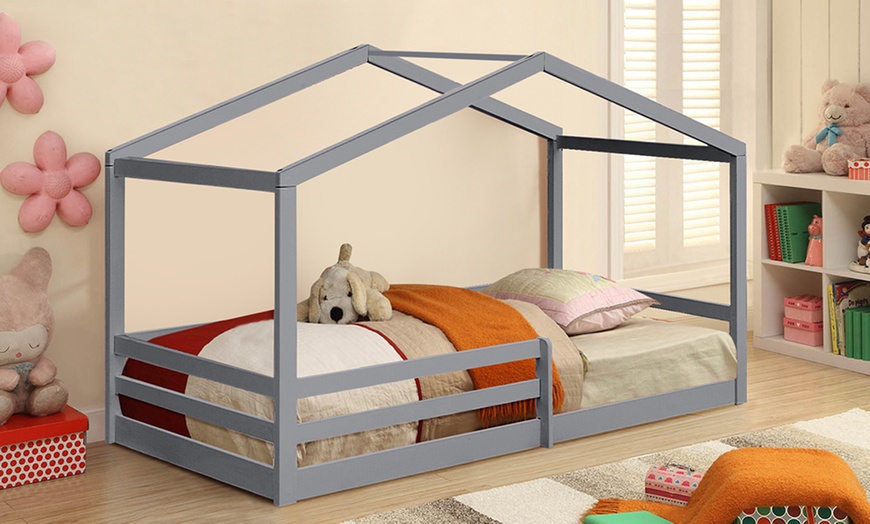 Image 2: Crewkerne 3ft Wooden House Style Bed