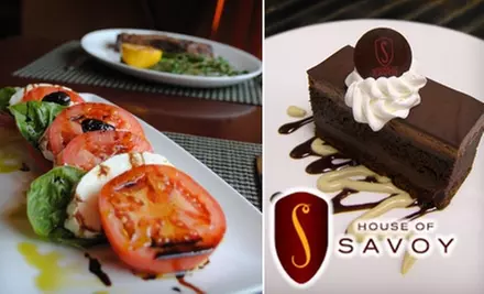 $22 for $50 Worth of Fine Tuscan Dining and Drinks at House of Savoy Plus $10 at the Cascade Bar - Primary Image
